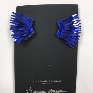 Metallic blue mini Madeline earrings